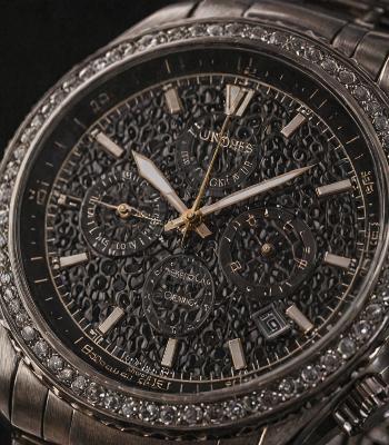 Luxury watch closeup
